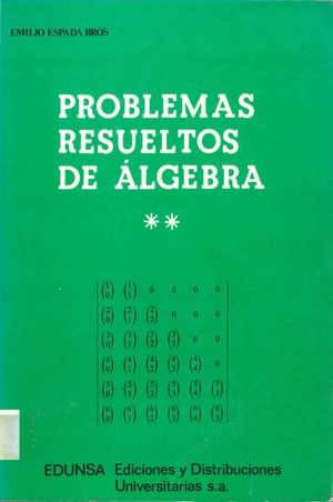 Problemas resueltos de álgebra