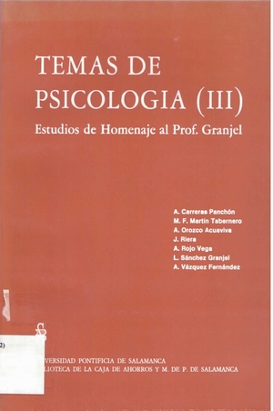 Temas de psicología (III)