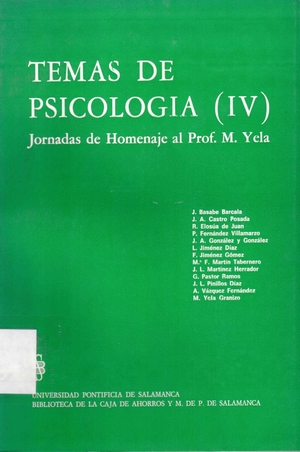 Temas de psicología (IV)