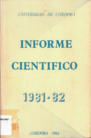 Informe científico 1981-82