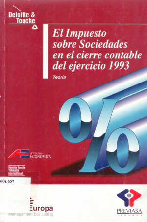 El impuesto sobre sociedades en el cierre contable del ejercicio, 1993: Teoría