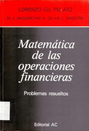 Matemáticas de las operaciones financieras: problemas resueltos