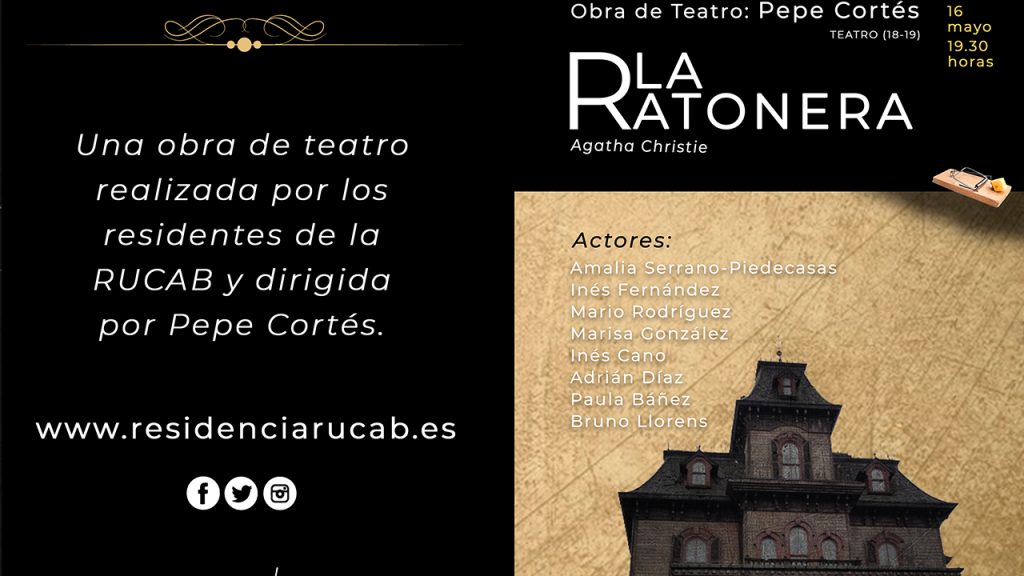 La RUCAB representa la obra de teatro La Ratonera de Agatha Christie